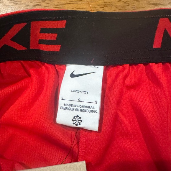 Nike Red Shorts Dri-Fit Training Standard Fit Mens Large DD1887-657 New W Tags - Picture 5 of 11